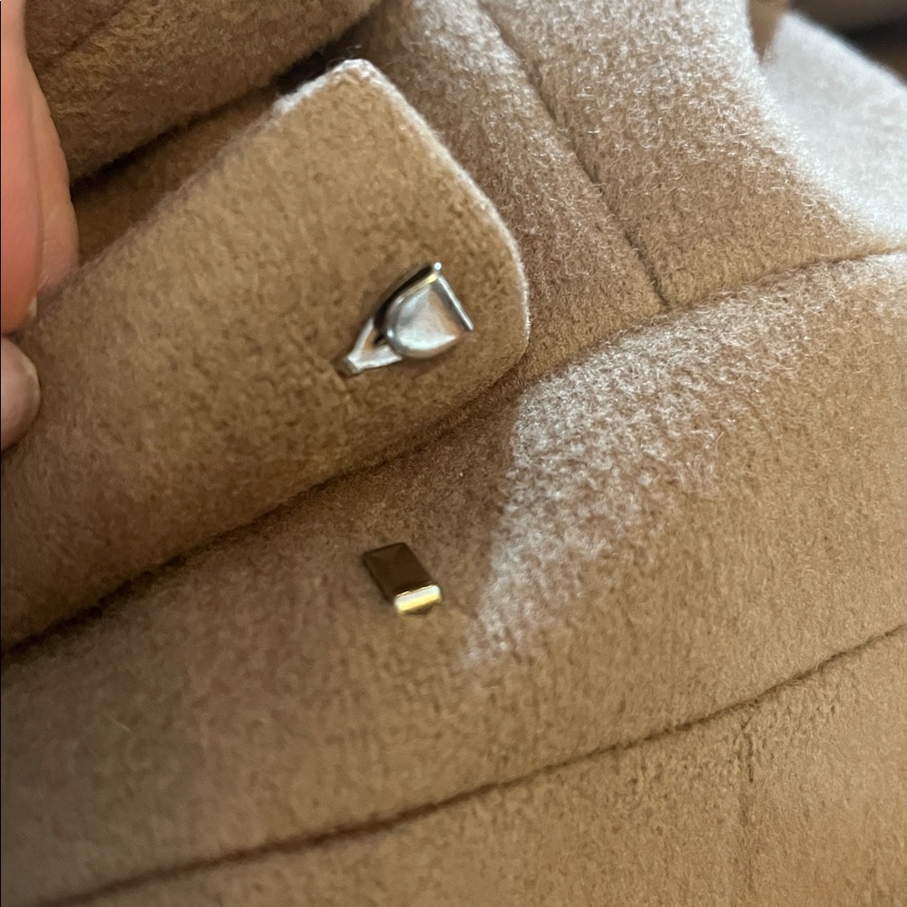 Vintage Chaiken Wool Tan/Camel Maxi Modern Classic Style Coat Size 2 - Picture 9 of 17